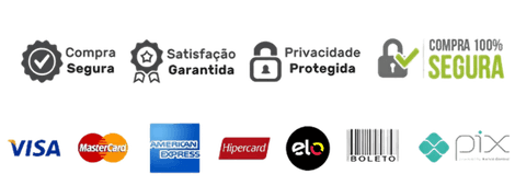Selos de seguranca e formas de pagamento